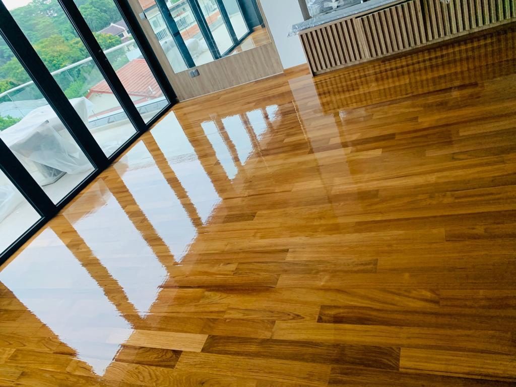 Bona Premium Wood Coating — wood floor service in Singapore